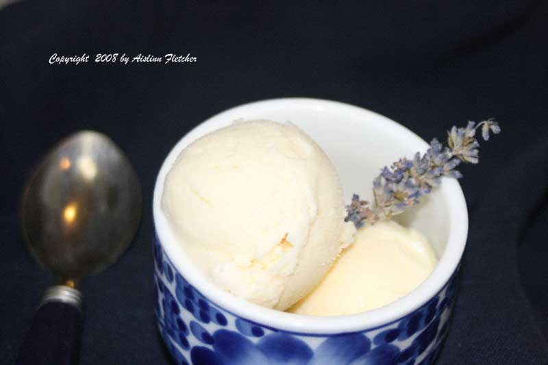 Lavender Honey Ice Cream